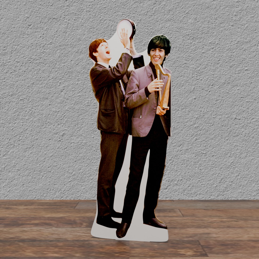 2 PCS -beatles 78" Tall Cardboard Cutout Combo Standee #1 and #2
