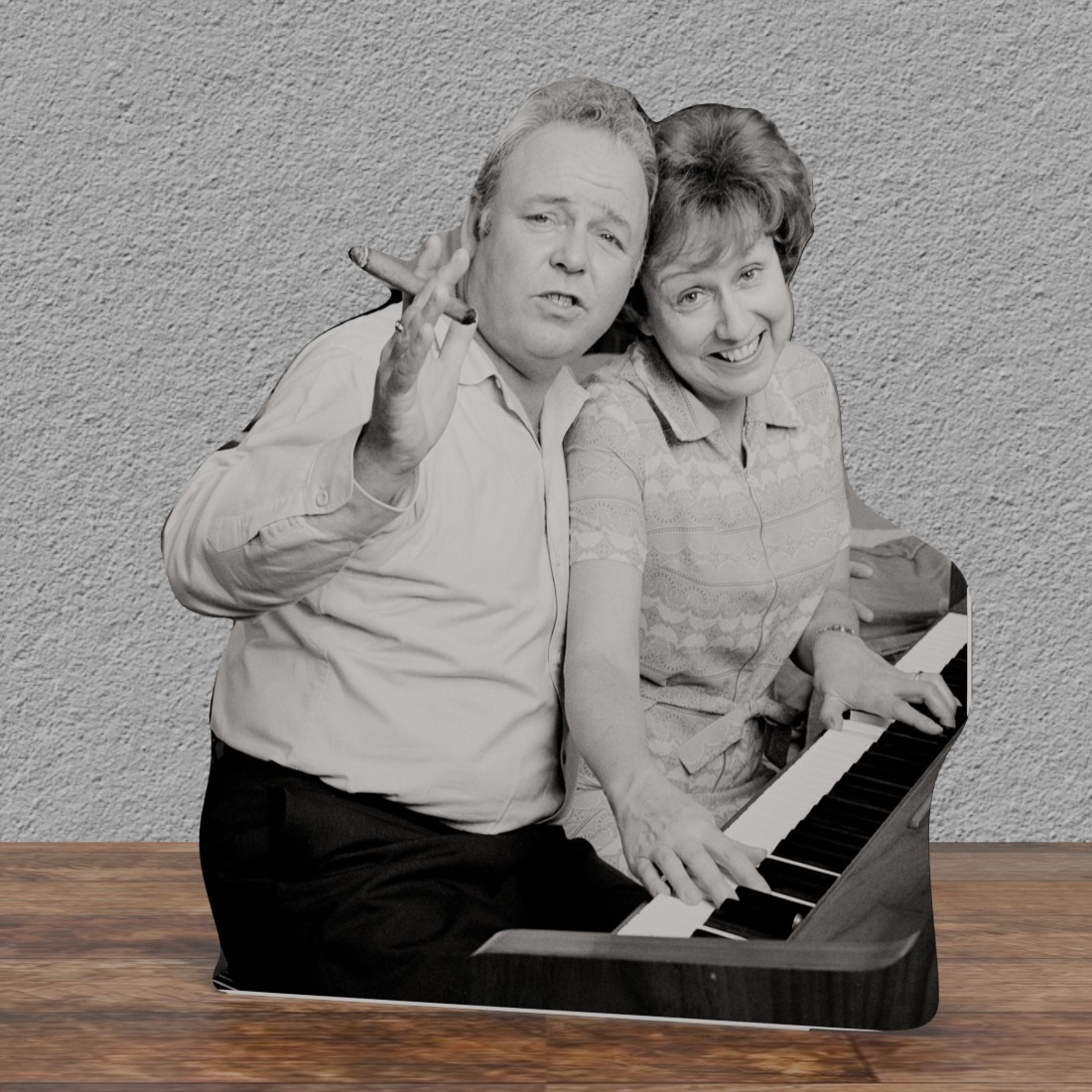 Archie & Edie Bunker- 70'S - Those Were THE Days - 51" Tall Cardboard Cutout Standee