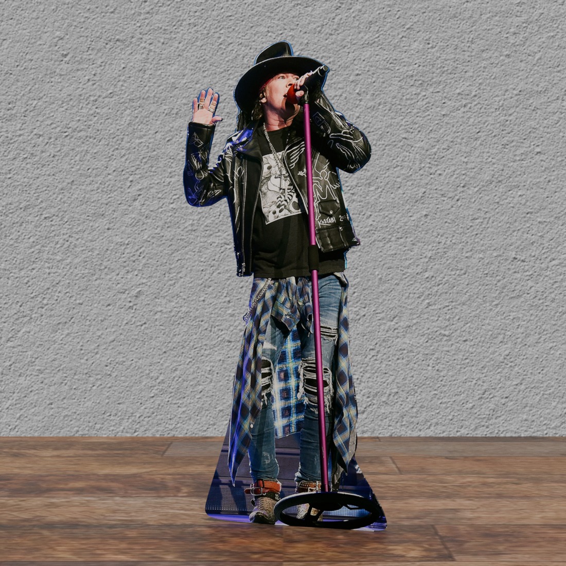 AXL Rose - Guns 'N Roses 80's,90's - 68" Life Size Cardboard Cutout Standee Party Decor