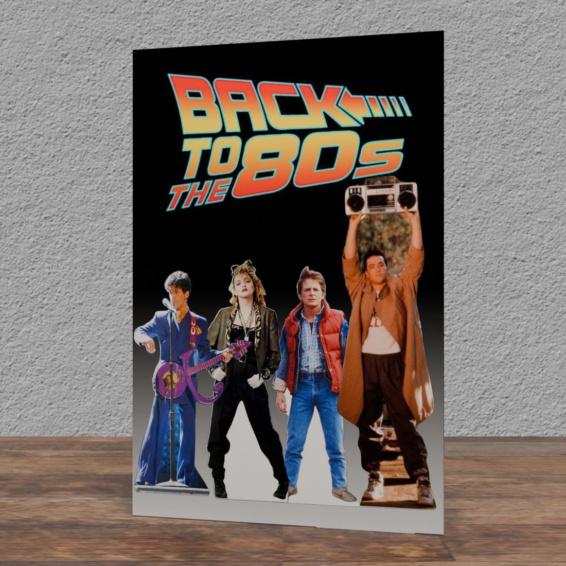 Back to the 80s - 74" Tall - Life Size Cardboard Cutout Standee