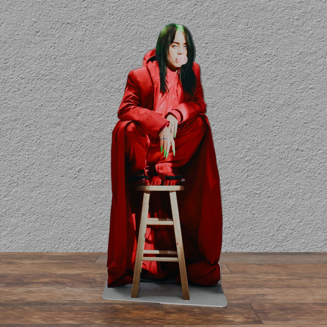 Billie Eilish -red - 63" Tall- Cardboard Cutout Standee