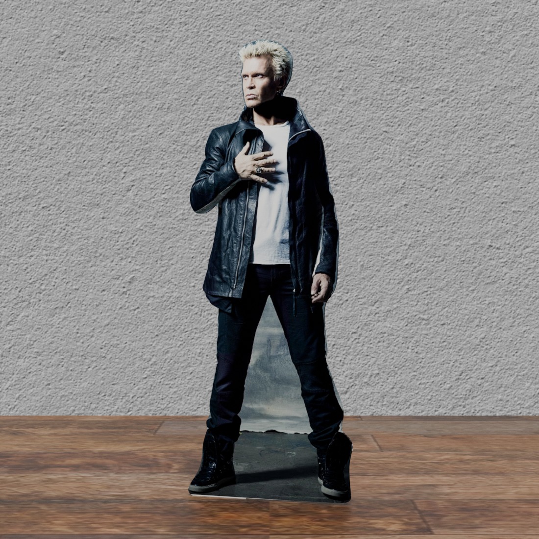 Billy Idol - Black Leather Jacket 70's-present - 69"Tall Life Size Cardboard Cutout Standee