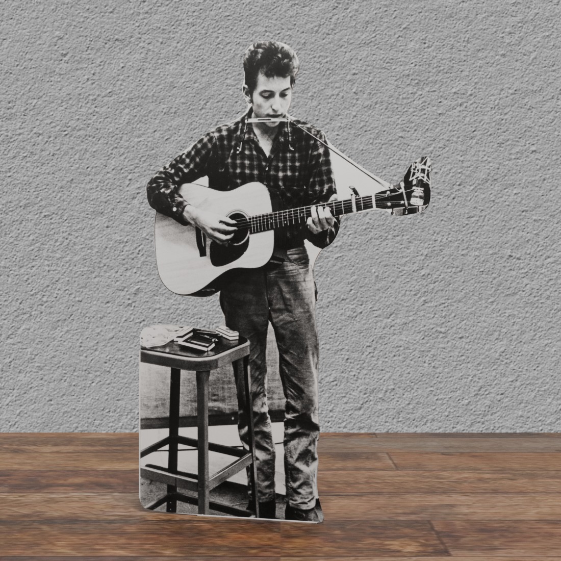 BOB Dylan - Composing 66" Tall Cardboard Cutout Standee