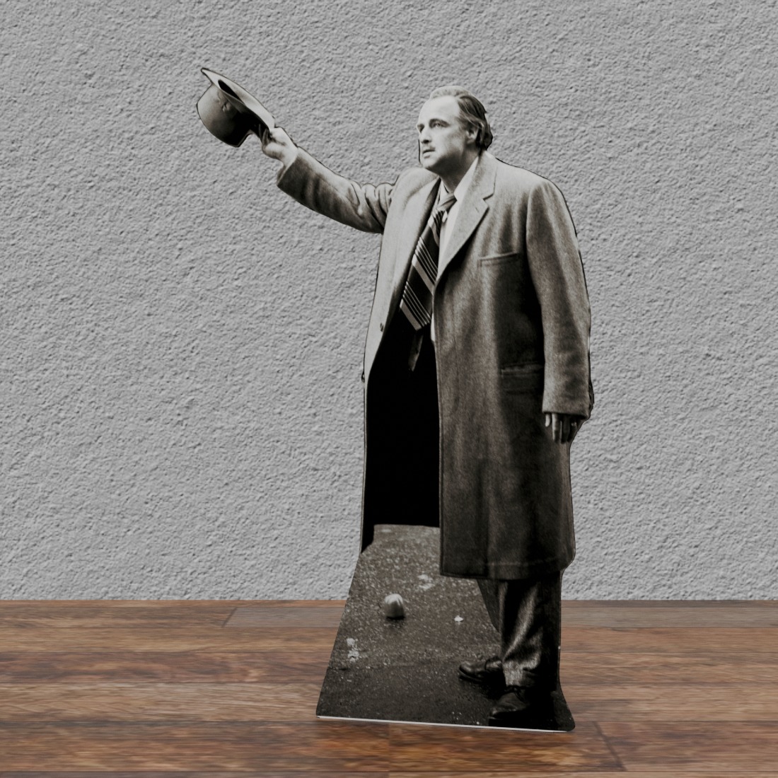 Brando- Godfather - Tips HIS HAT - 71" Tall Cardboard Cutout Standee