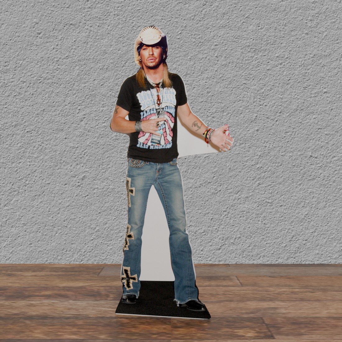 Bret Michaels 70" Tall Cardboard Cutout Standee