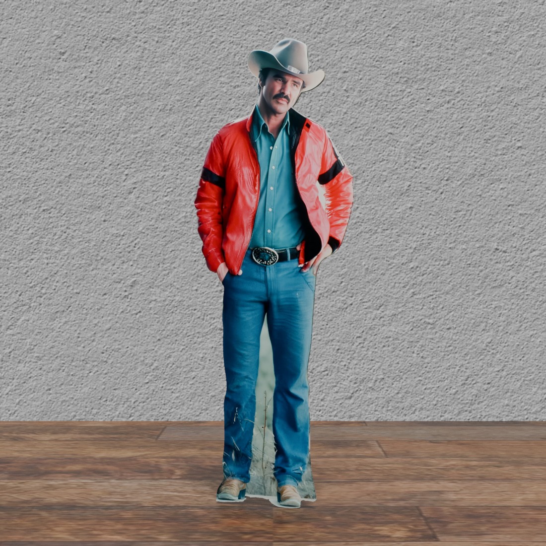 Burt Reynolds Smokey Cowboy HAT 72" Tall Cardboard Cutout Standee