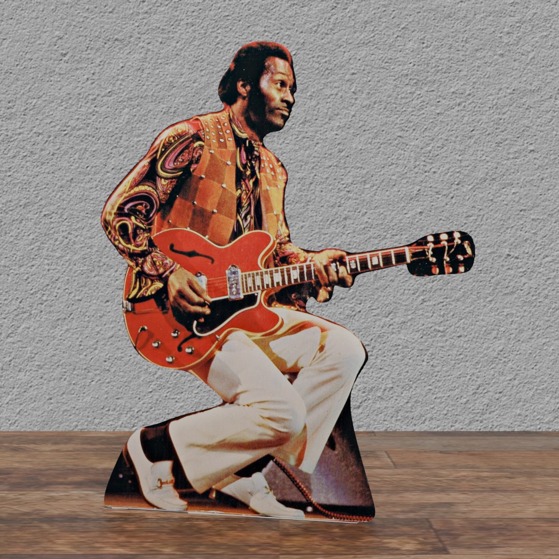 Chuck Berry - Rock 'N Roll Legend- 'DUCK Walk' - 50's - 48"Tall Life Size Cardboard Cutout Standee