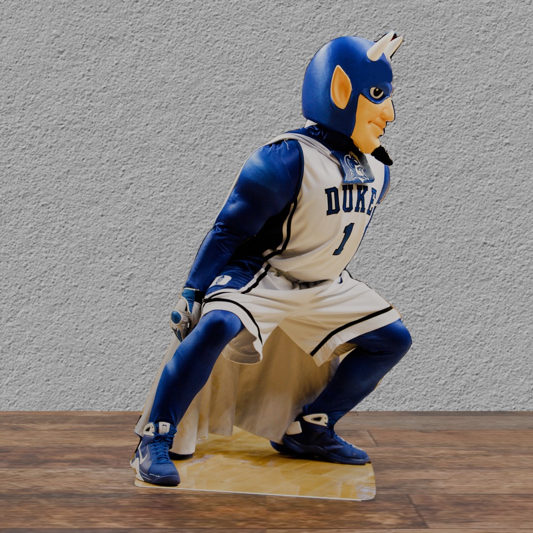 College Mascot Duke 67" Tall Cardboard Cutout Standee