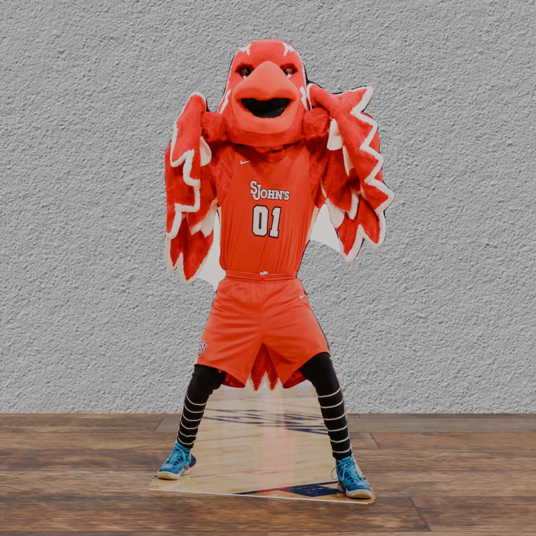 College Mascot ST John's Thunderbird 69" Tall Cardboard Cutout Standee