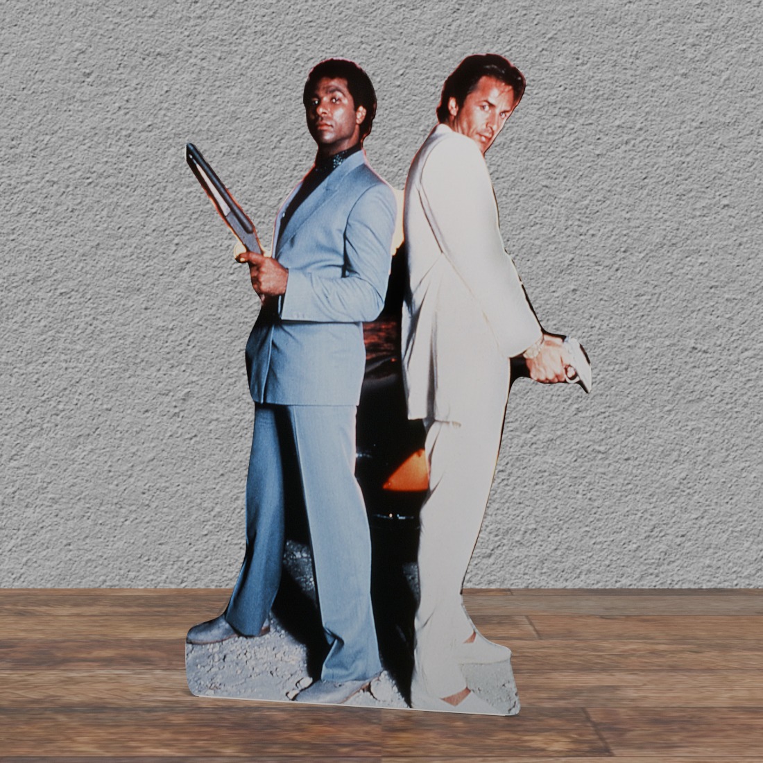 Crockett & Tubbs - Miami Vice - 71" Tall - Life Size Cardboard Cutout Standee