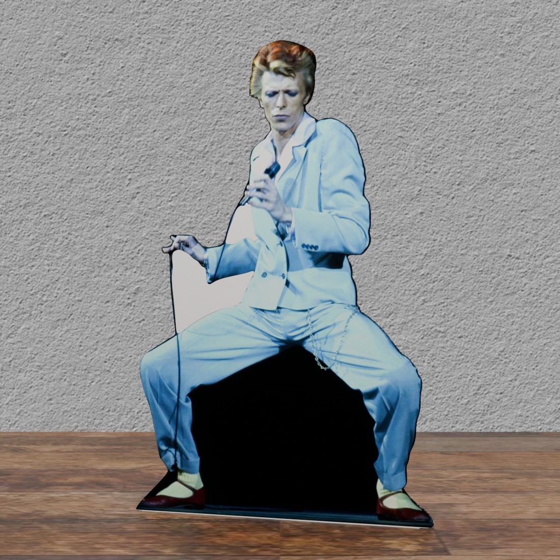 David Bowie Blue Suit 68" Tall Cardboard Cutout Standee