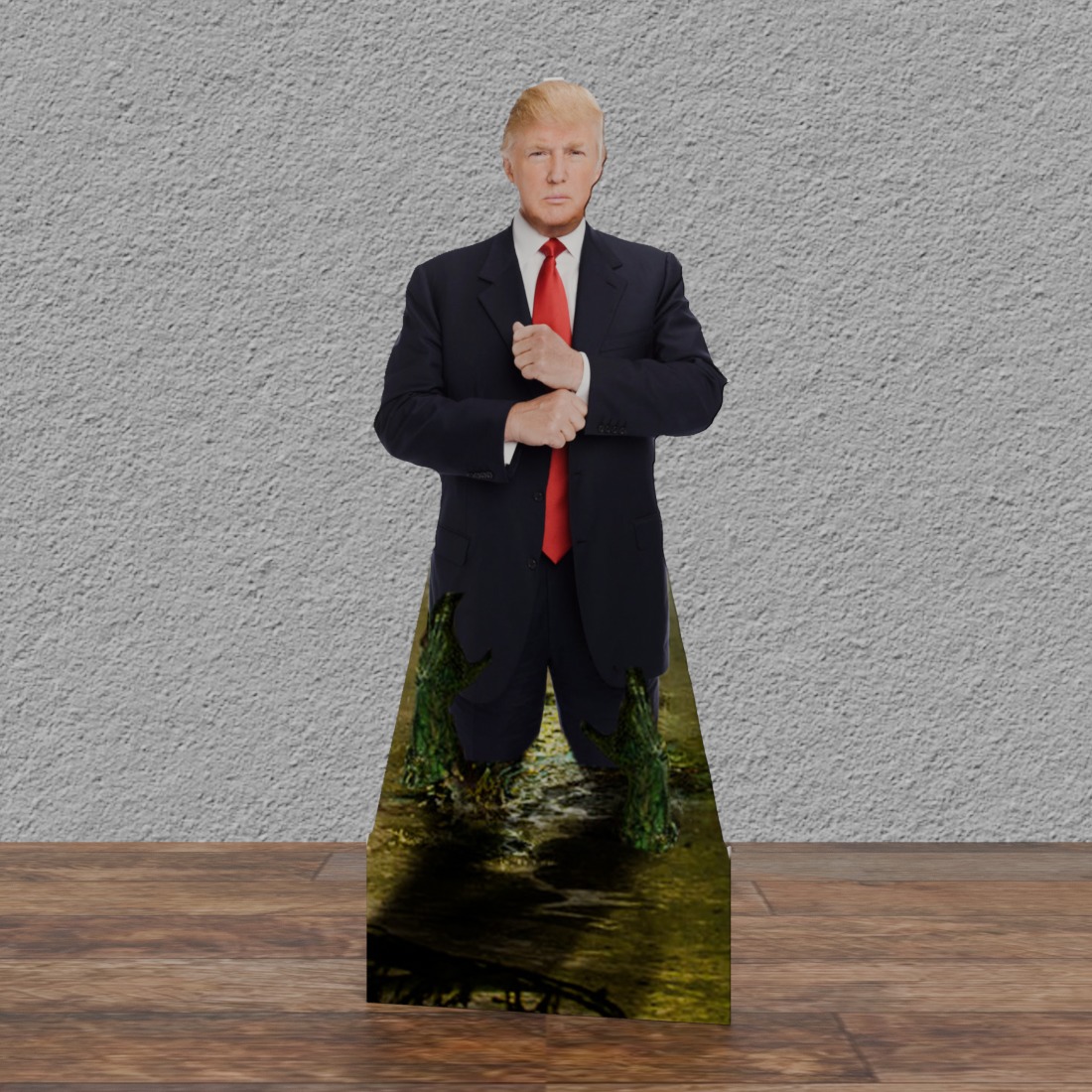 Donald Trump Drain the Swamp Cardboard Cutout 72" Tall
