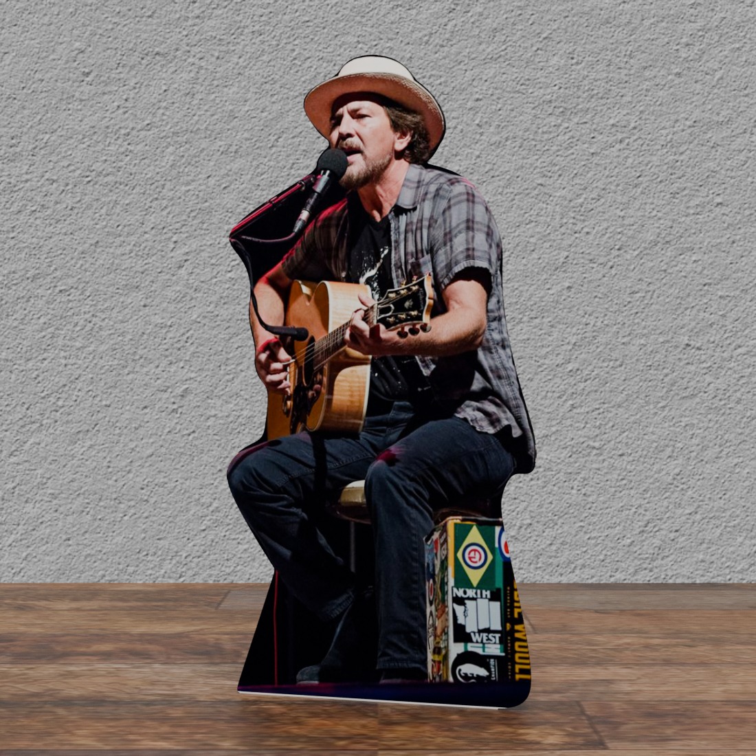 Eddie Vedder - Pearl JAM - Lead Vocalist - 67" Tall Life Size Cardboard Cutout Standee