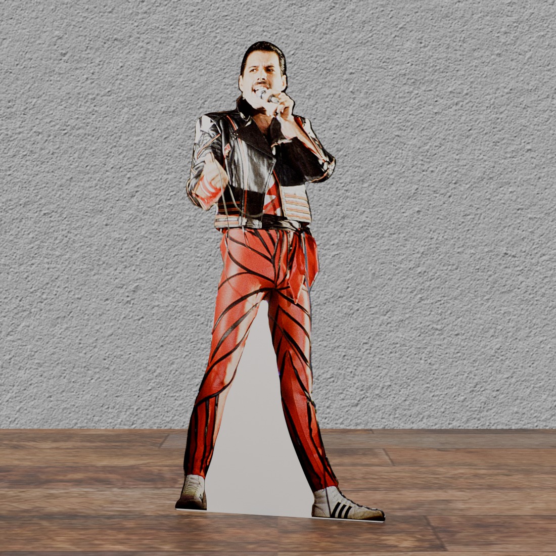 Freddie Mercury from Queen Red & Black Pants 72" Tall Cardboard Cutout