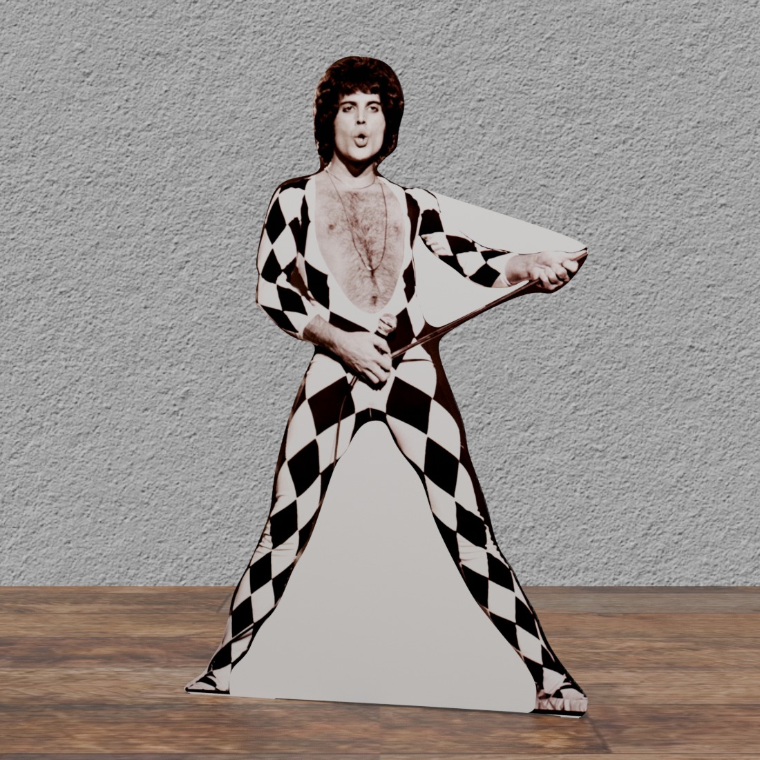 Freddie Mercury - Queen Harlequin 70' Tall- Cardboard Cutout Standee