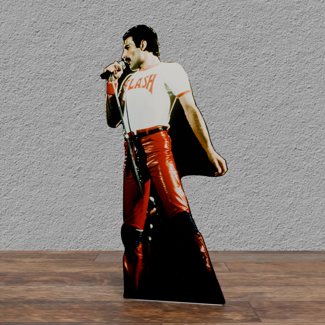 Freddie Mercury with Flash Shirt from Queen 72" Tall Cardboard Cutout