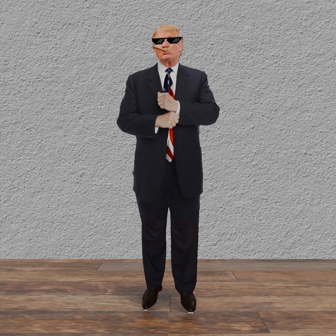 Gangster Donald Trump 72" Tall Cardboard Cutout
