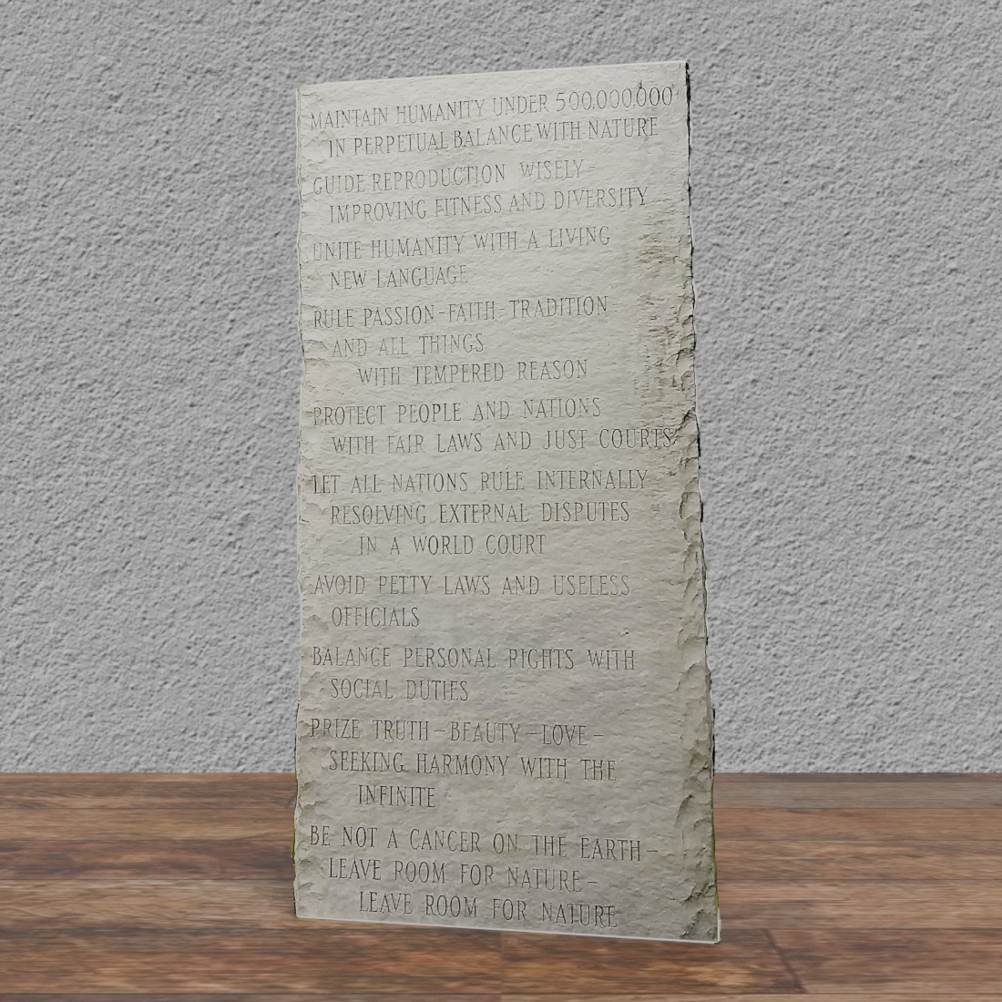 Georgia Grindstones Message English 84" Tall Cardboard Cutout Standee