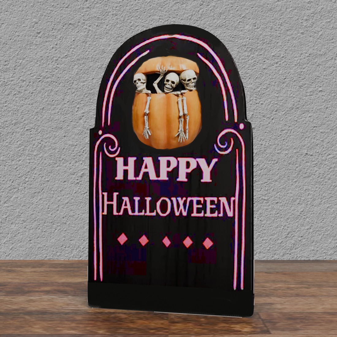 Halloween #2 Happy Halloween Sign 70" Tall Cardboard Cutout Standee