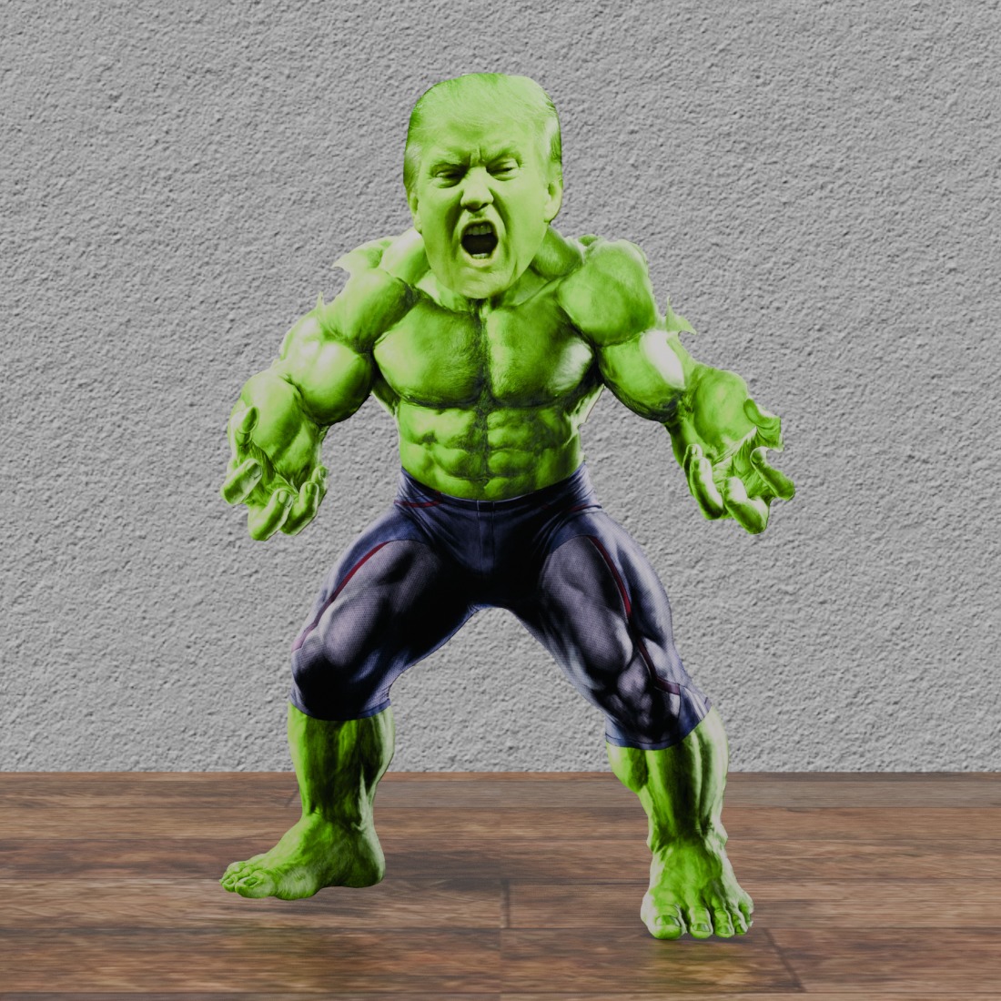 Hulk Donald Trump Cardboard Cutout 66" Tall