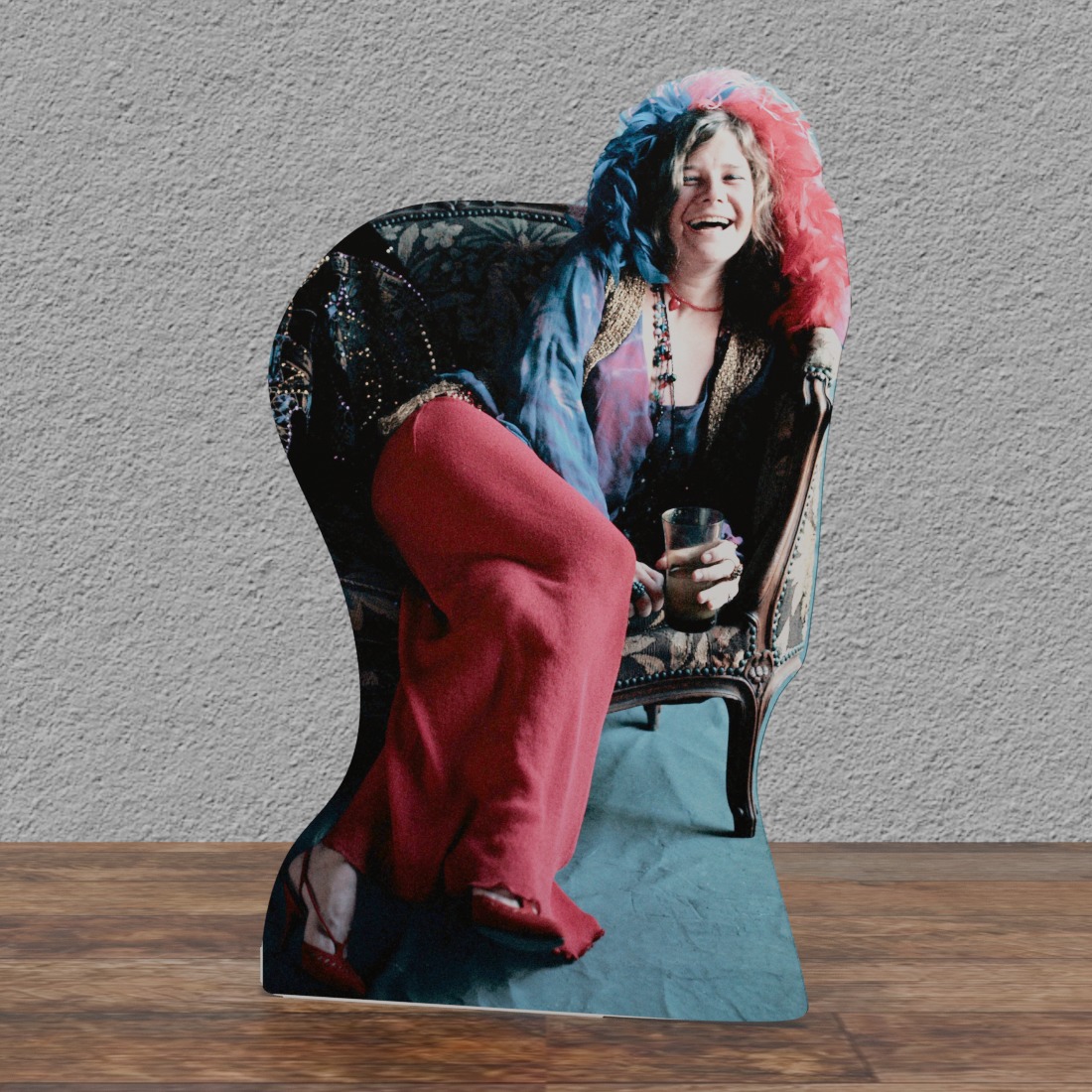 Janis Joplin - Rock Star - 65" Tall Life Size Cardboard Cutout Standee