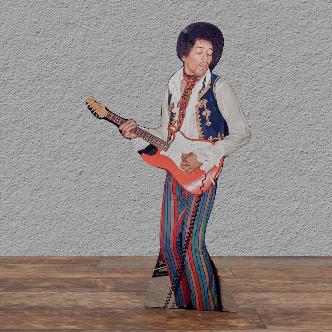 Jimi Hendrix '67 Festival - 69"" Tall - Life Size Cardboard Cutout Standee