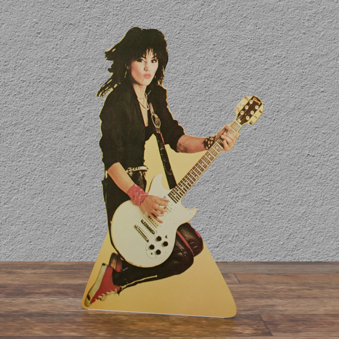 Joan Jett - Guitar - 65" Tall Life Size Cardboard Cutout Standee