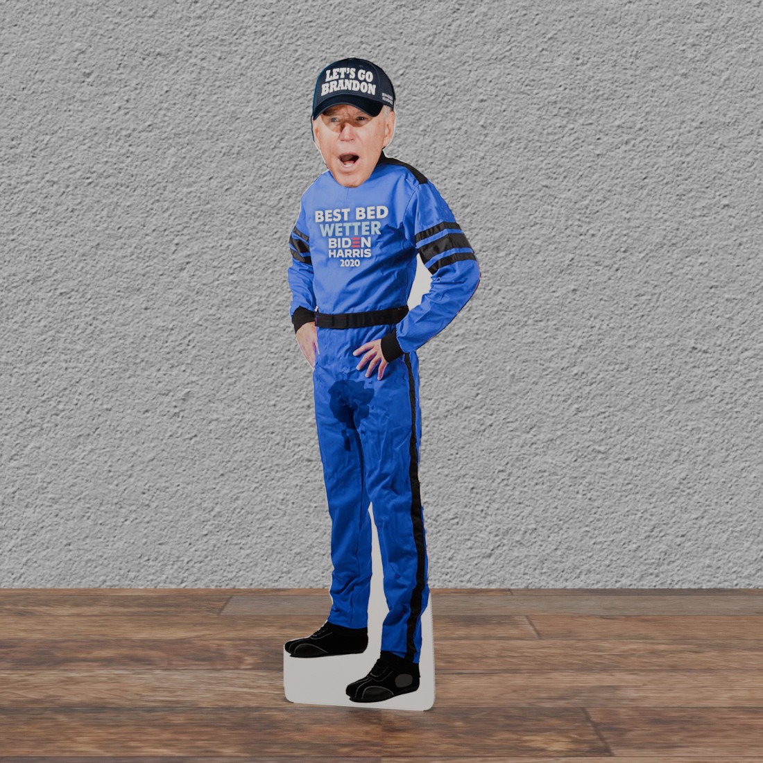 JOE Biden Trump Lets GO Brandon Bedwetter 72" Tall Cardboard Cutout Standee