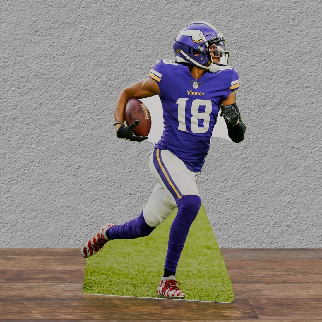 Justin Jefferson Minn Vikings 73" Tall Cardboard Cutout Standee