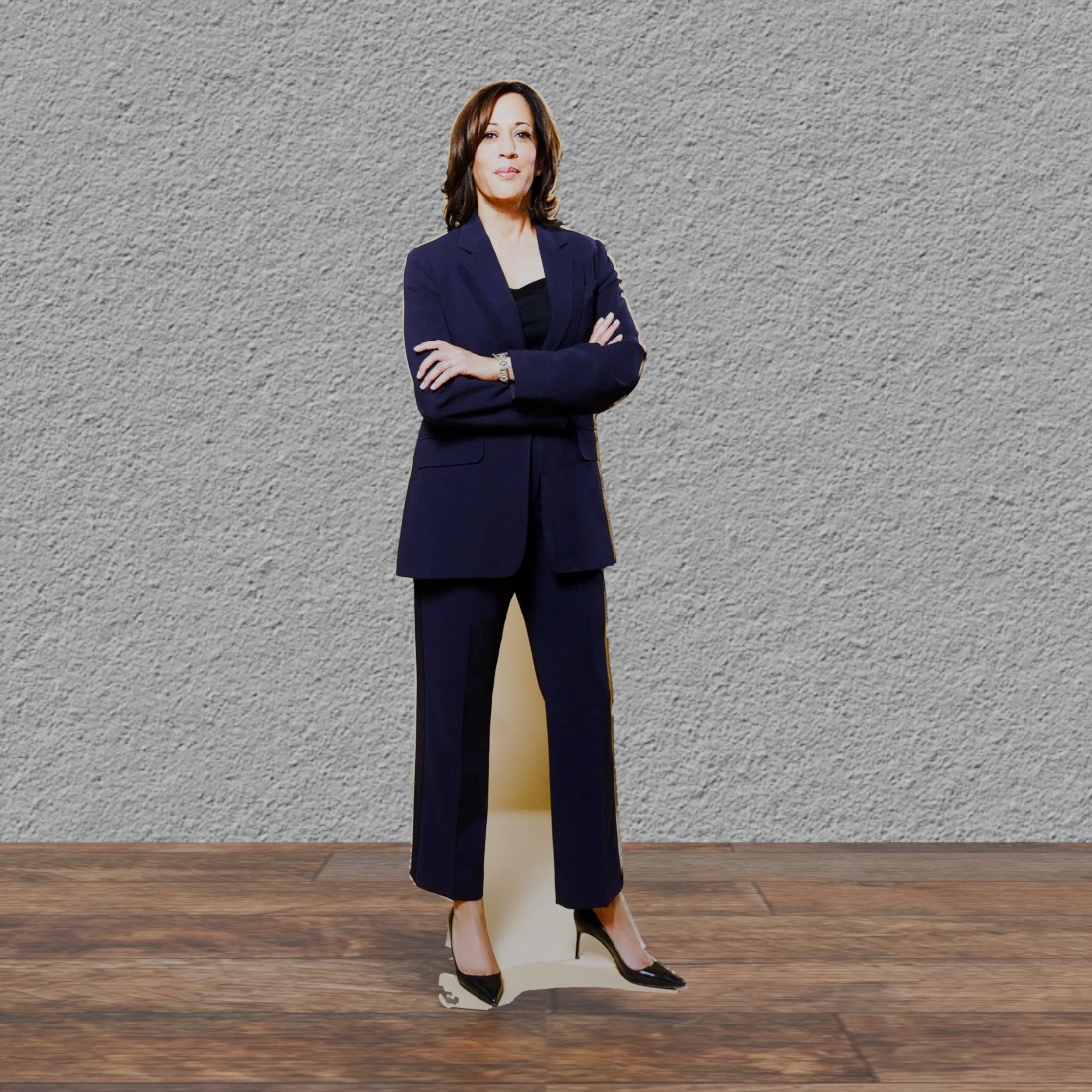Kamala Hands Folded 68 " Tall Cardboard Cutout Standee