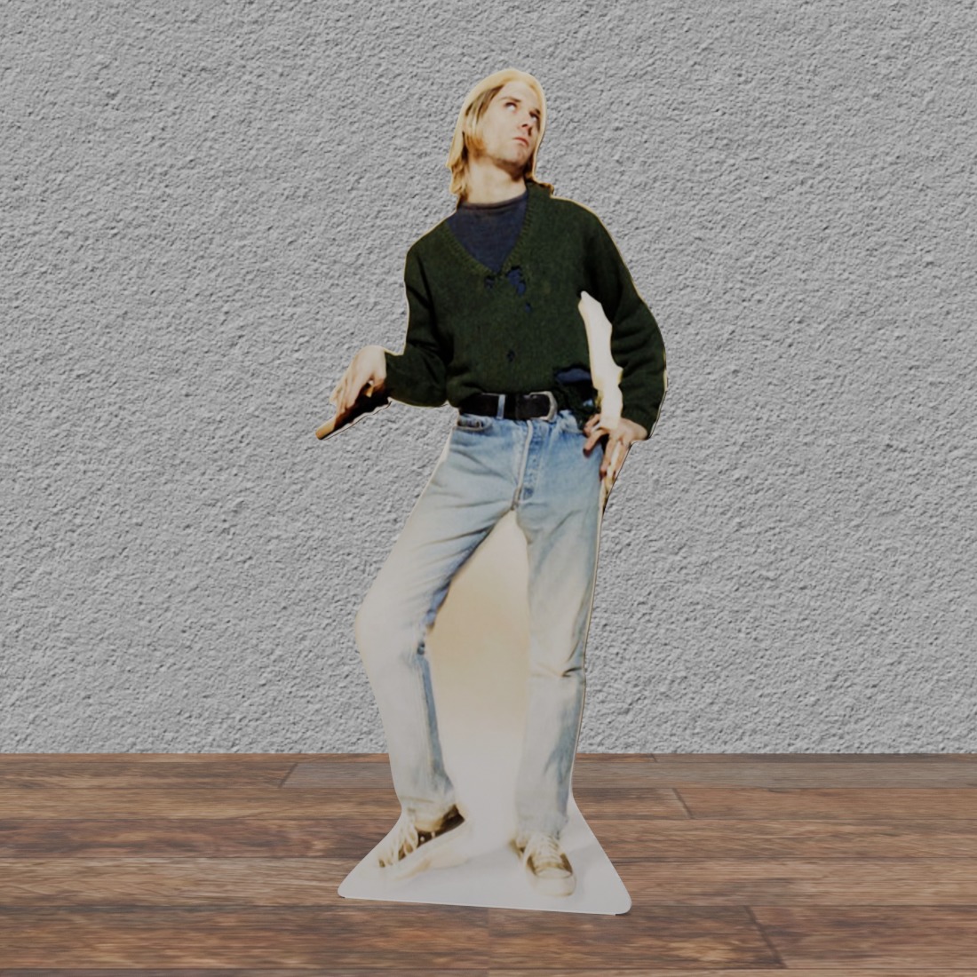 Kurt Cobain - 69" Tall Life Size Cardboard Cutout Standee