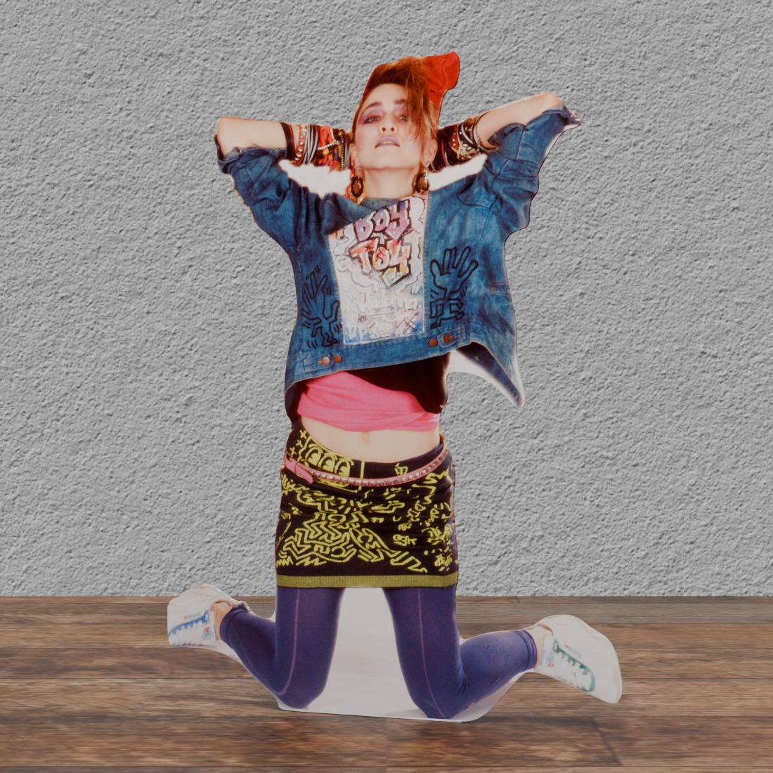 Madonna - Colorful 80's, 65" Tall Life Size Cardboard Cutout Standee