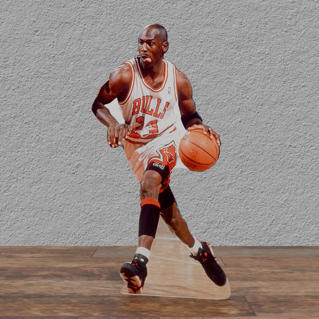 Michael Jordan #1 White 75"Tall Cardboard Cutout Standee