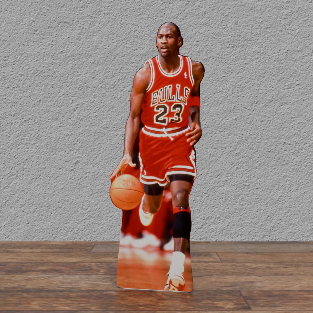 Michael Jordan -runs with Ball -78" Tall Life Size Cardboard Cutout Standee