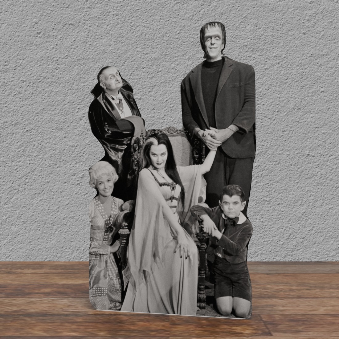 Munsters Family Photo Shot - 75"Tall Life Size Cardboard Cutout Standee