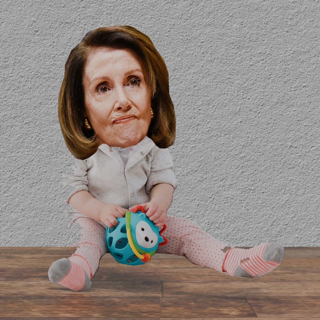 Nancy Pelosi as a Baby 40" Tall Cardboard Cutout