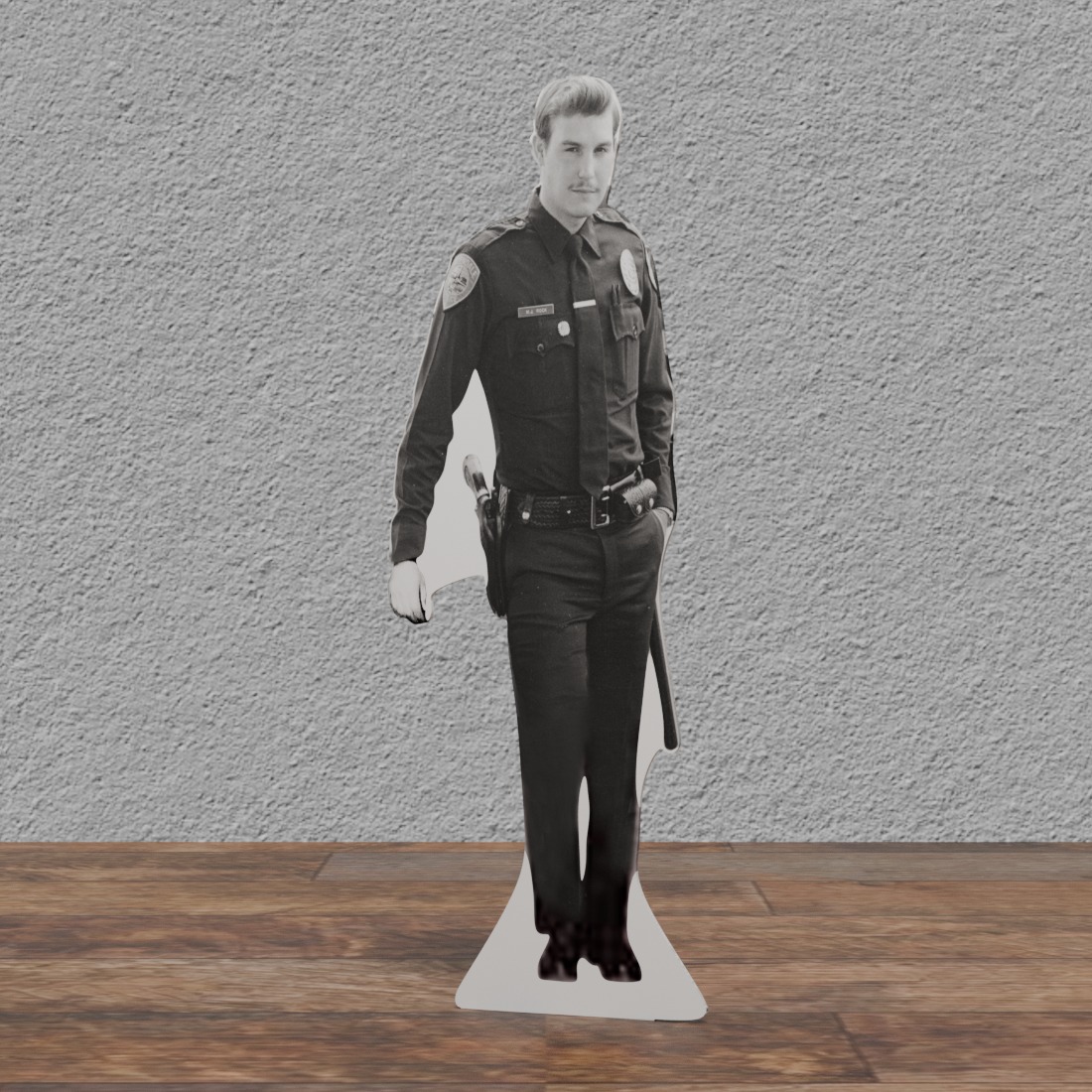 Policeman 1980's 72" Tall Cardboard Cutout Standee