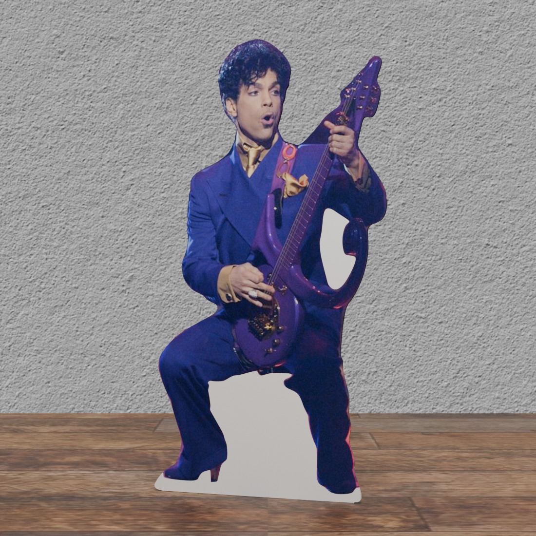 Prince Purple Suit Gold TIE 63" Tall Cardboard Cutout Standee