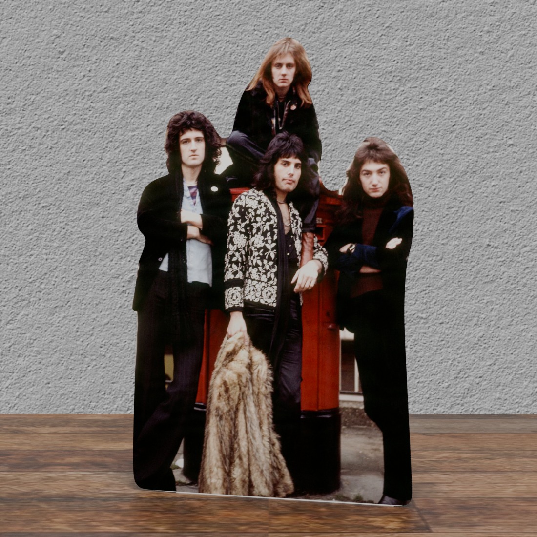 Queen - Rock Band - 70's - 70" Tall Life Size Cardboard Cutout Standee