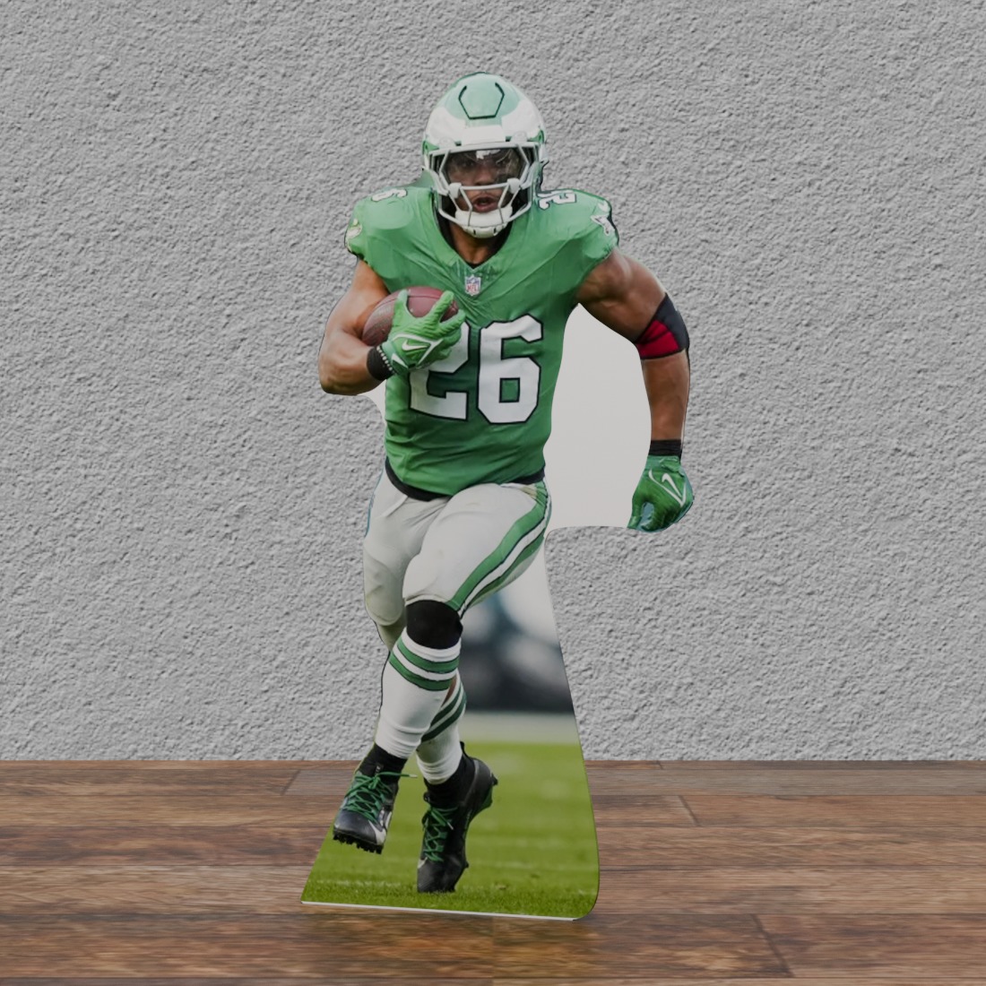 Saquon Barkley Phila Eagles #26 Green 74" Tall Cardboard Cutout Standee