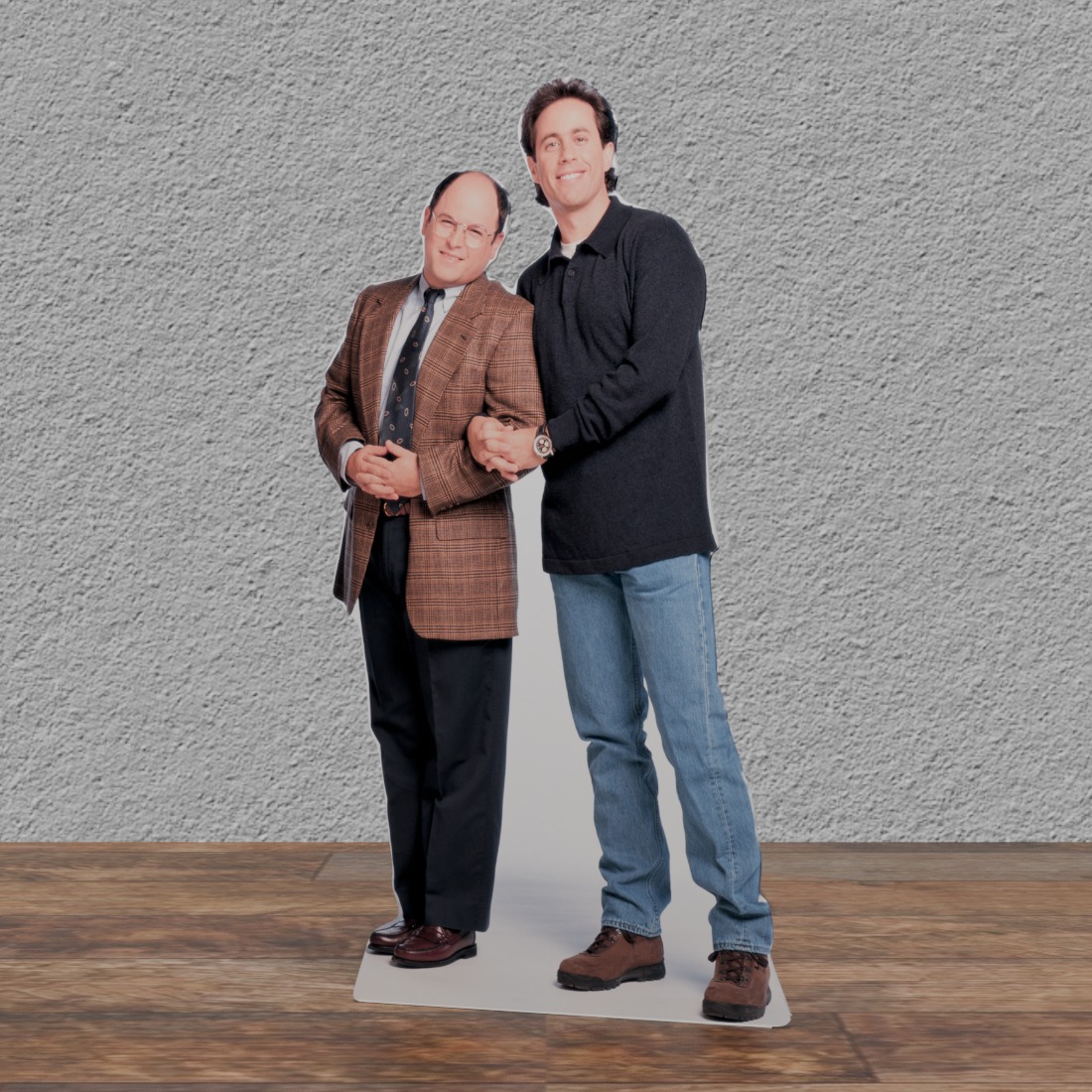 Seinfeld & Costanza - Seinfeld Show -80's,90's - 71" Tall Life Size Cardboard Cutout Standee