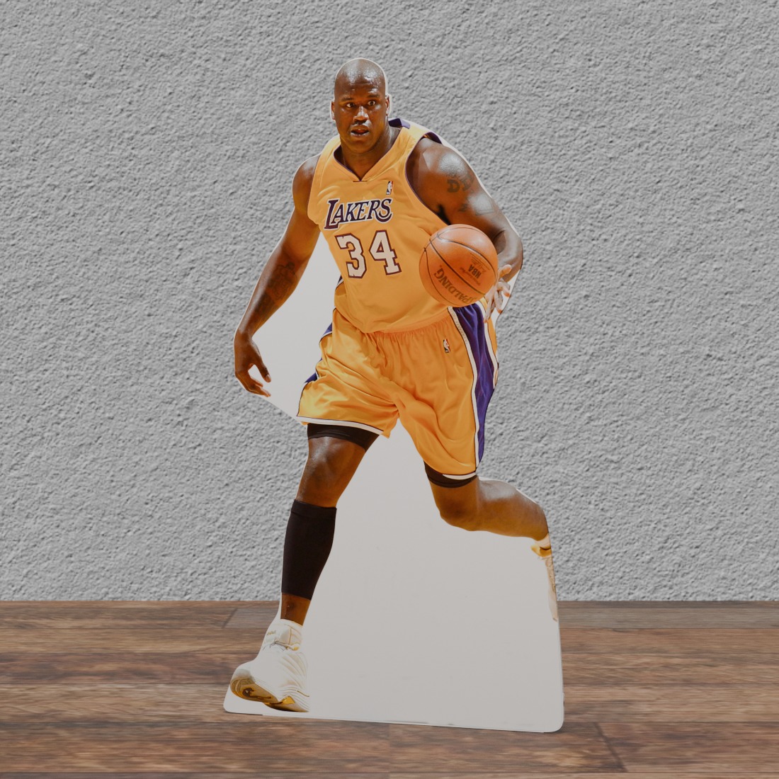 Shaquille O'neal - #34 Lakers -84" Tall Life Size Cardboard Cutout Standee