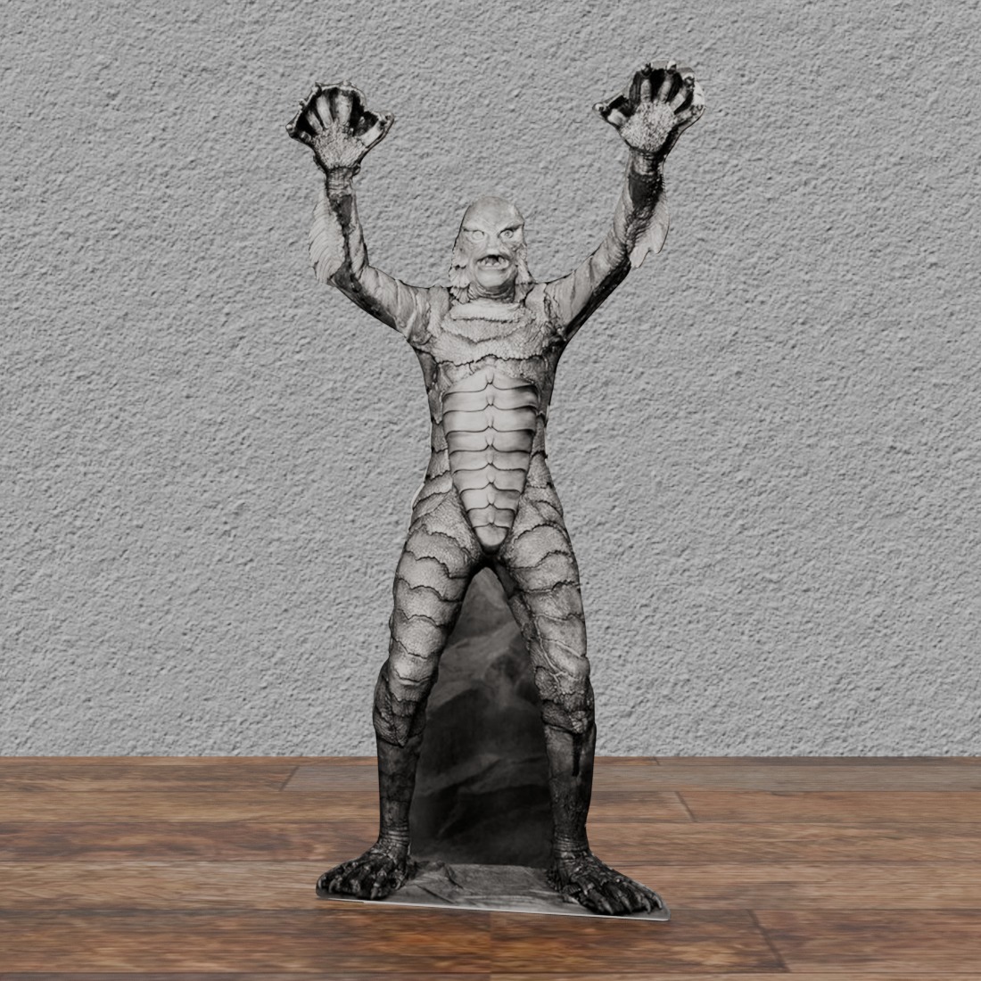 THE Creature from THE Black Lagoon - 50's - 75" Tall Life Size Cardboard Cutout Standee