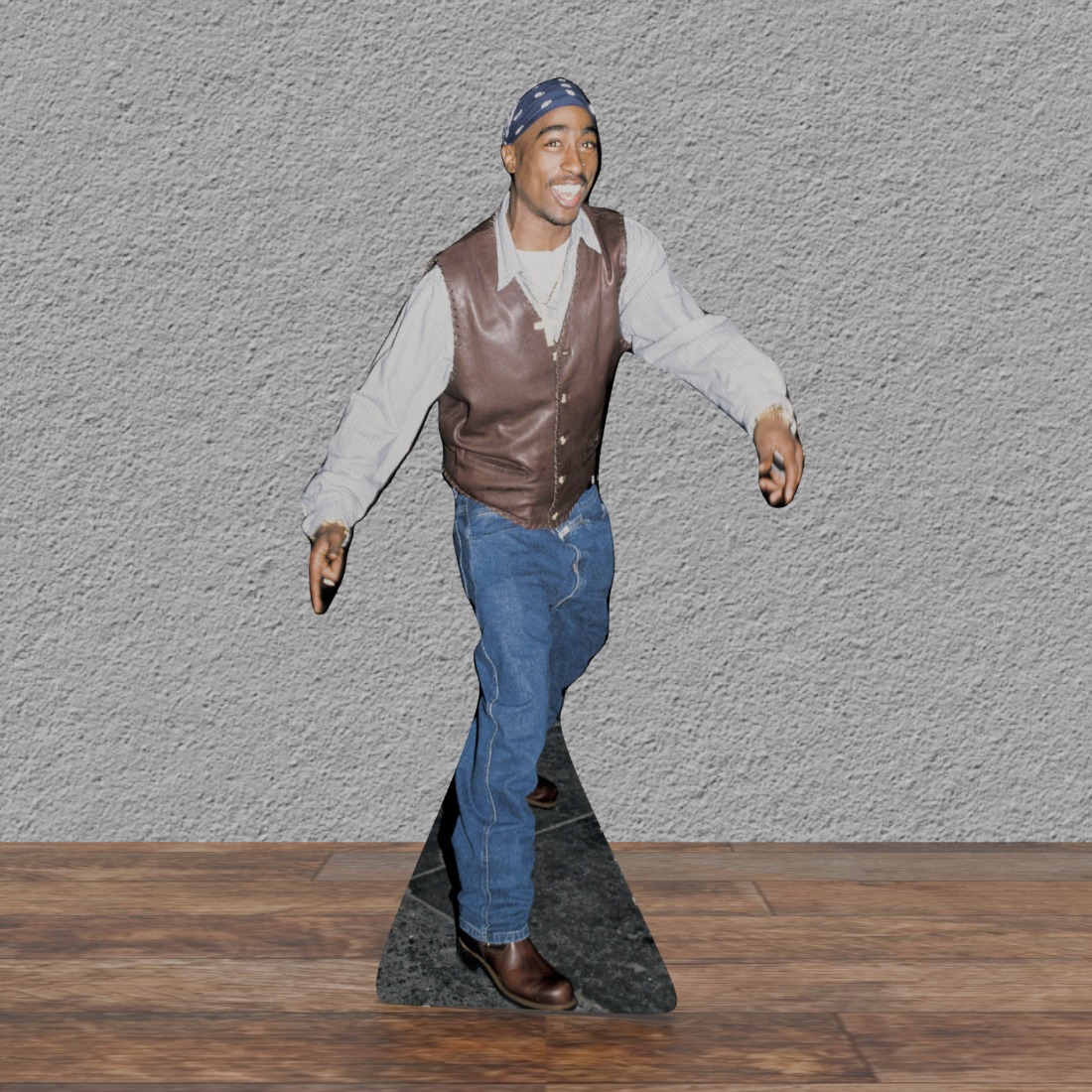 Tupak Shakur -68" Tall - Life Size Cardboard Cutout Standee
