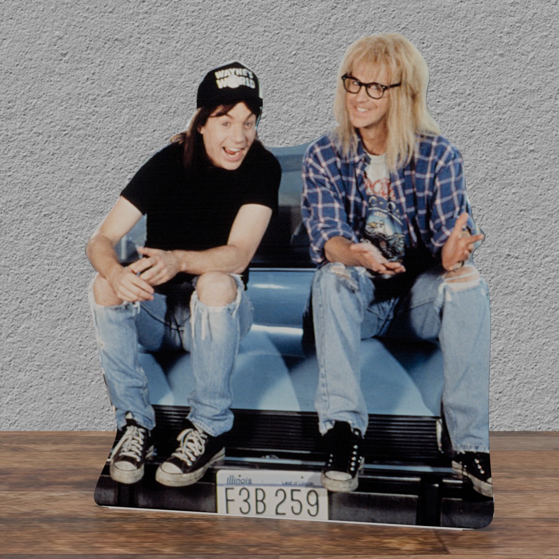 Wayne's World-wayne & Garth- 90's -50"Tall Life Size Cardboard Cutout Standee
