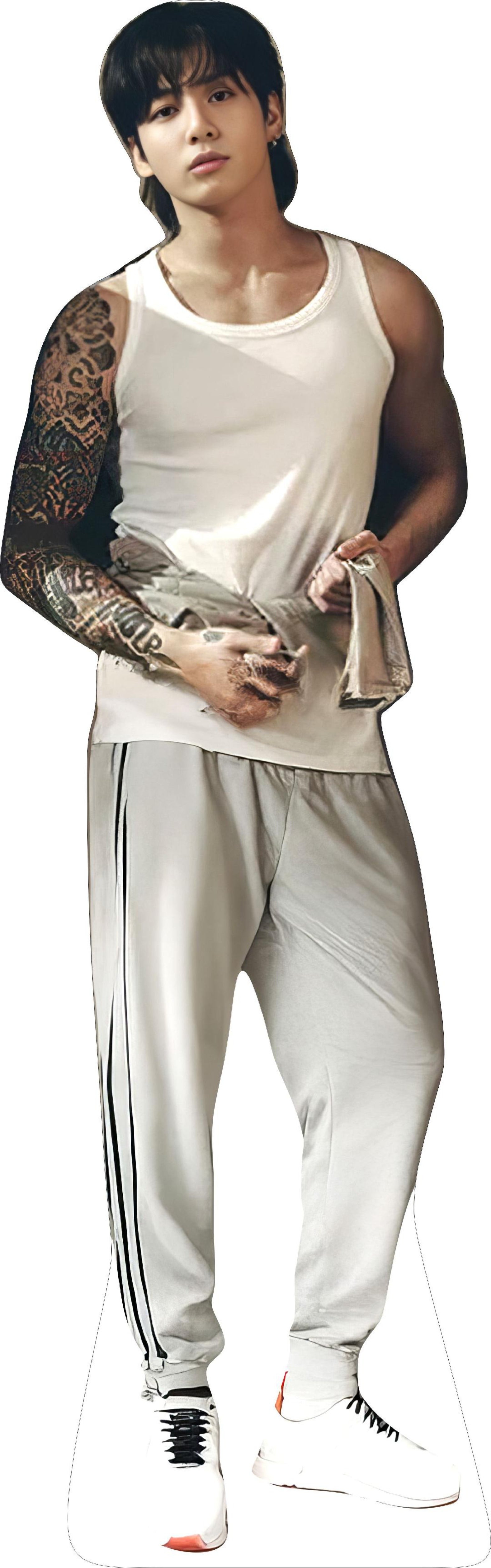 Jungkook Sweatpants 70" Tall Cardboard Cutout Standee