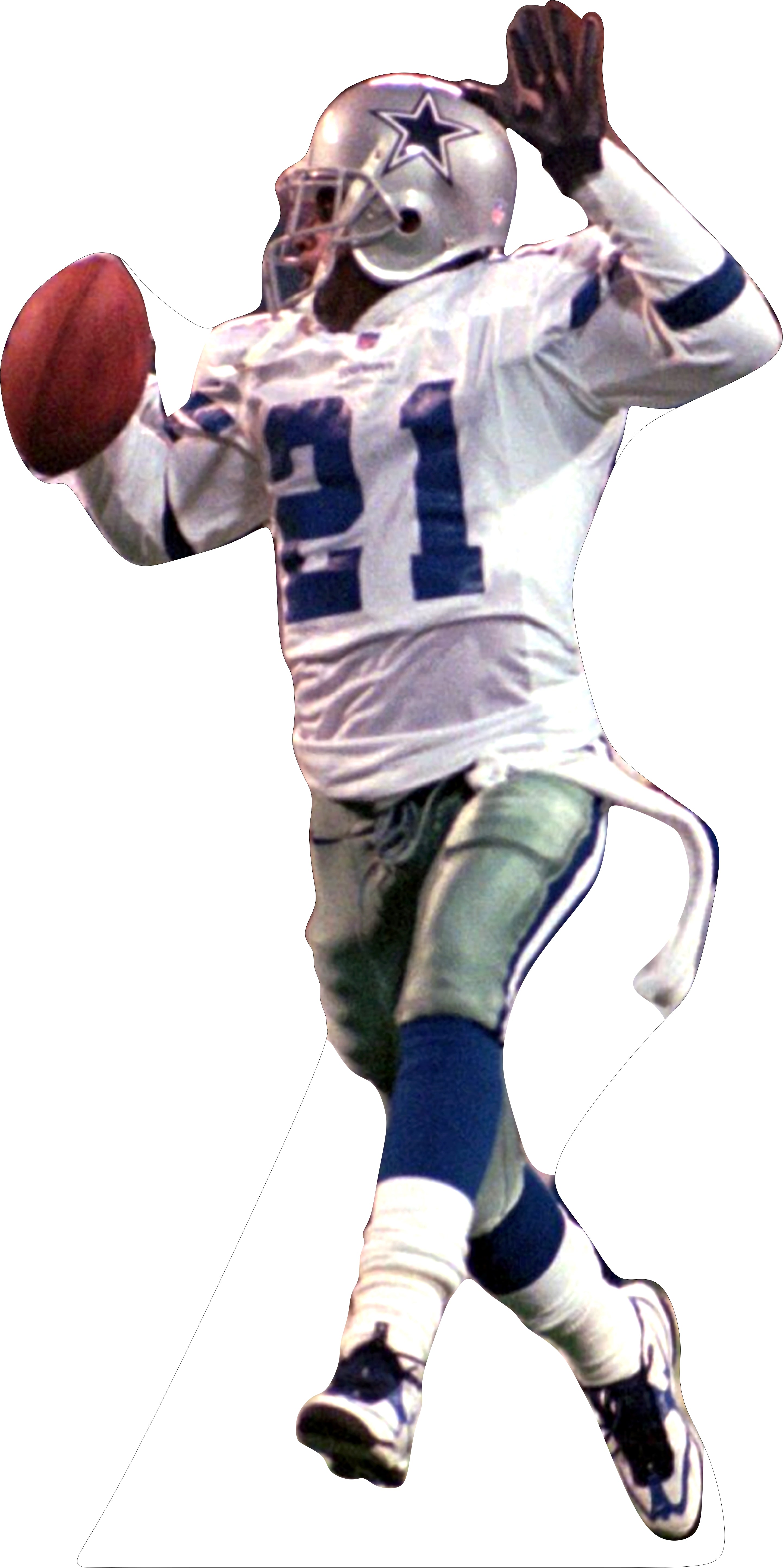 Deion Sanders Dallas W Ball 80" Tall Cardboard Cutout Standee