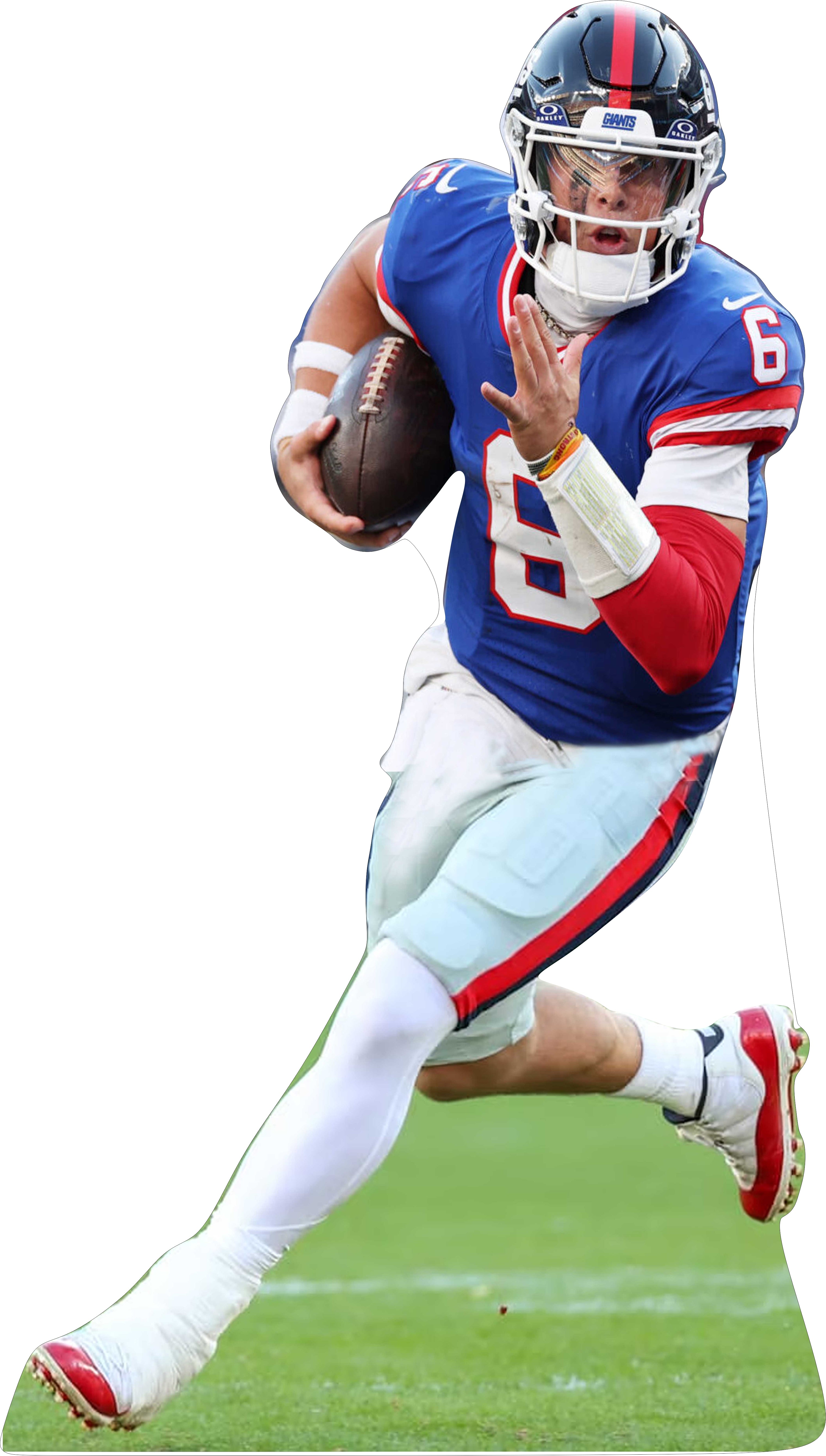 Jaxson Dart #6 NY Giants 74" Tall Cardboard Cutout Standee